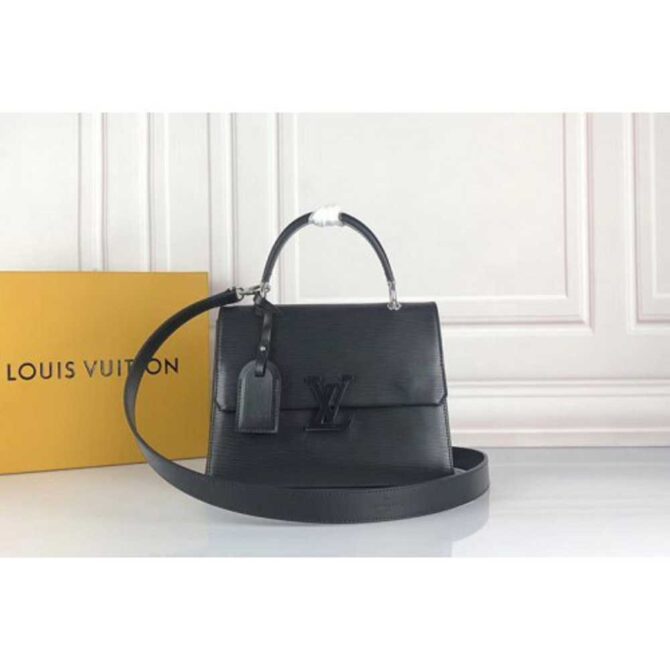 Louis Vuitton Replica M53695 LV Replica Grenelle PM Bags Epi Leather Black