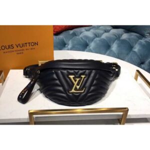 Louis Vuitton Replica M53750 LV Replica New Wave Bumbag Black Leather