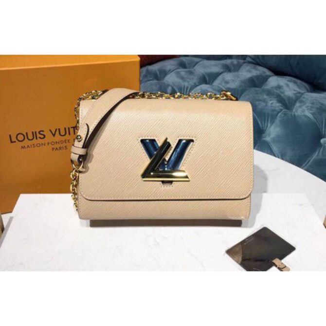 Louis Vuitton Replica M53754 LV Replica Twist MM Bags Epi Leather Galet