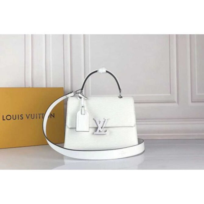 Louis Vuitton Replica M53834 LV Replica Grenelle PM Bags Epi Leather White