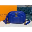 Louis Vuitton Replica M53901 LV Replica New Wave Camera Bags Blue Smooth calf leather