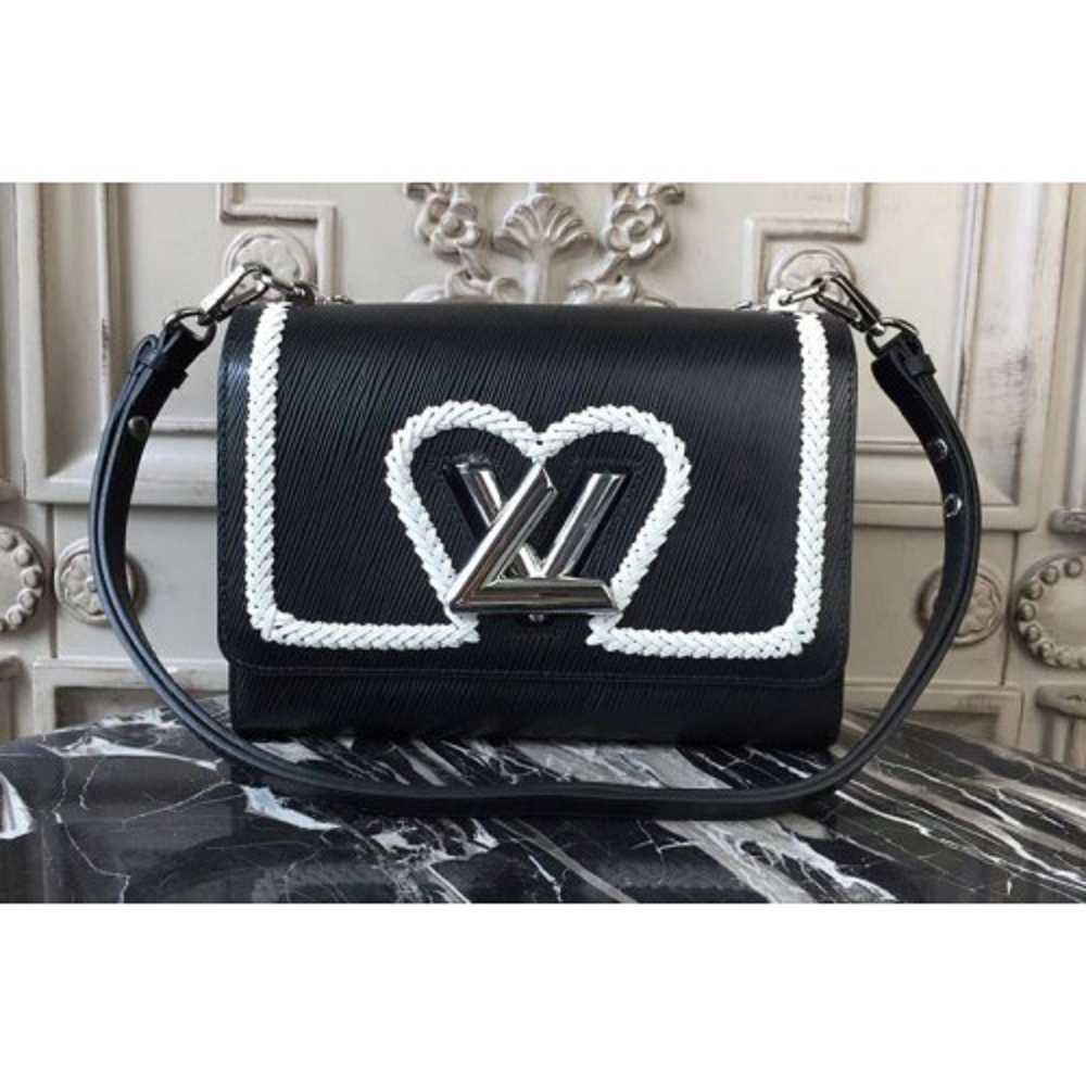 Louis Vuitton Replica M54286 Twist MM Epi Leather Bags Black