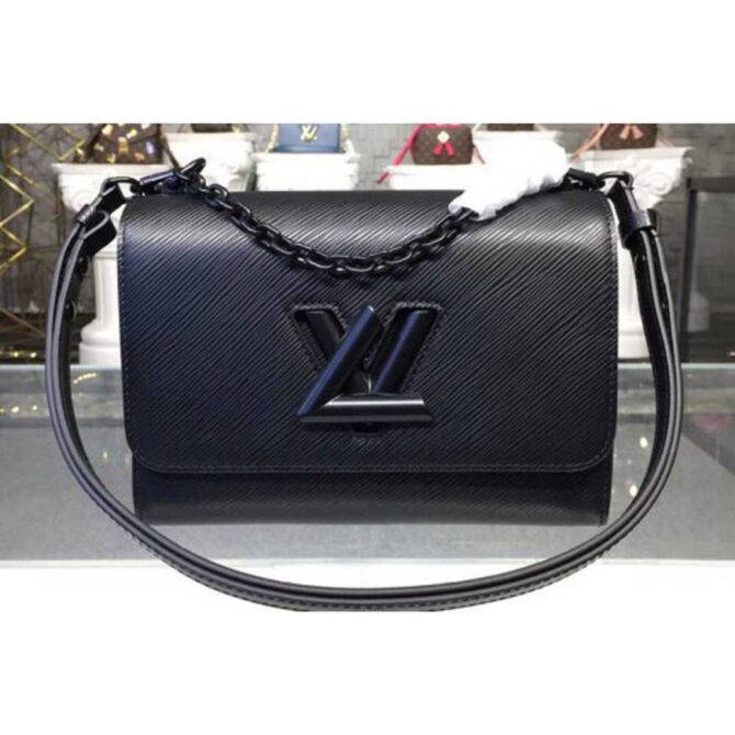 Louis Vuitton Replica M54804 Epi Leather Twist MM Bags Black