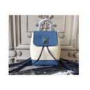 Louis Vuitton Replica M55017 Lockme Backpack Mini Soft Calfskin Bleu Jean