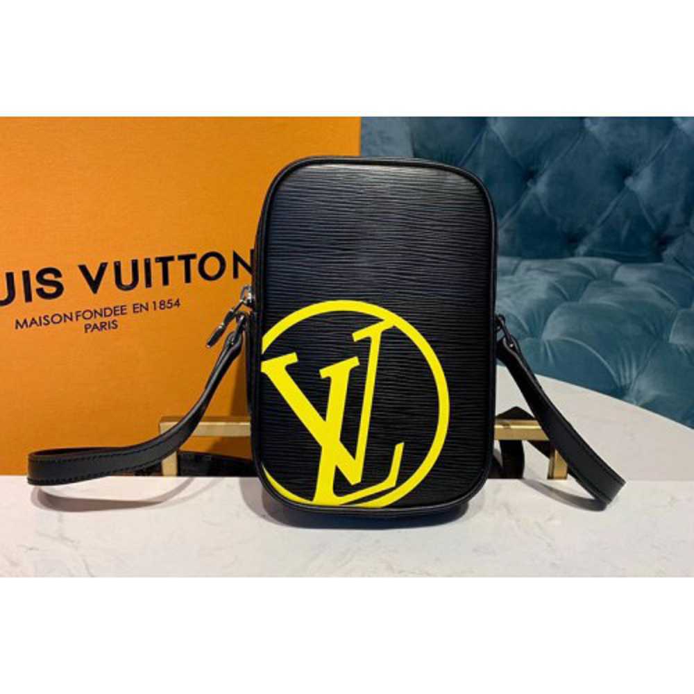 Louis Vuitton Replica M55120 LV Replica Danube BB Bags Black Epi Leather