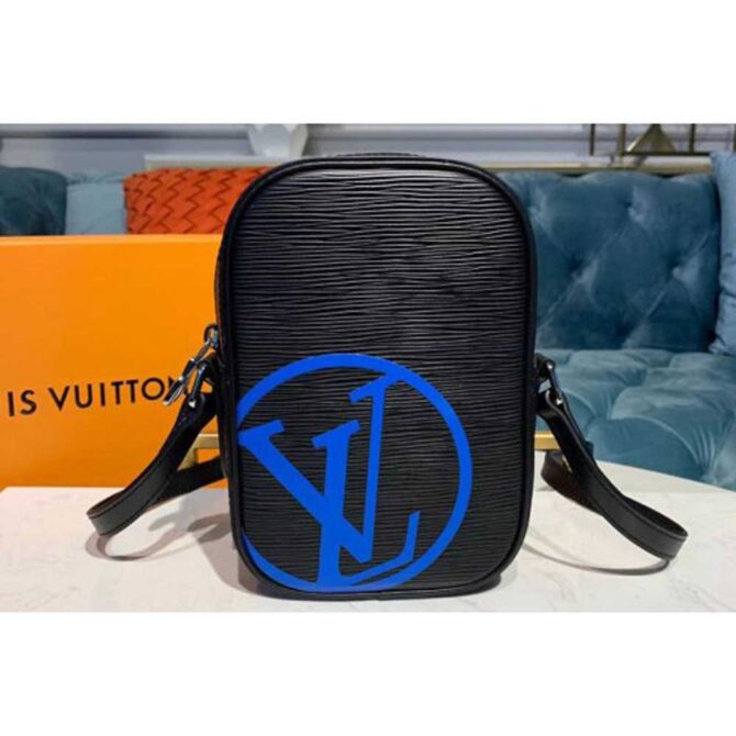 Louis Vuitton Replica M55120 LV Replica Danube PM Bags Black Epi Leather