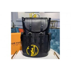 Louis Vuitton Replica M55138 LV Replica Christopher Backpack Black Epi Leather