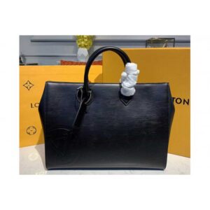 Louis Vuitton Replica M55185 LV Replica Grand Sac tote bags in Black Epi leather