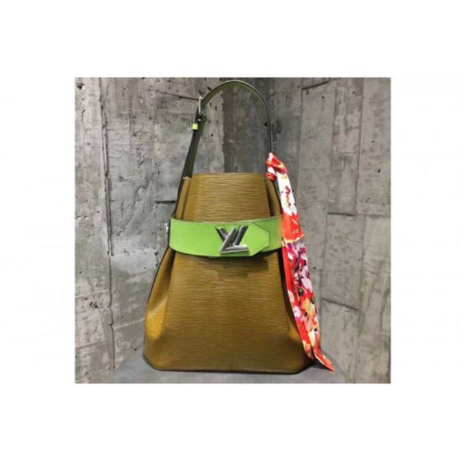 Louis Vuitton Replica M55188 Epi Leather Bucket Bag Green