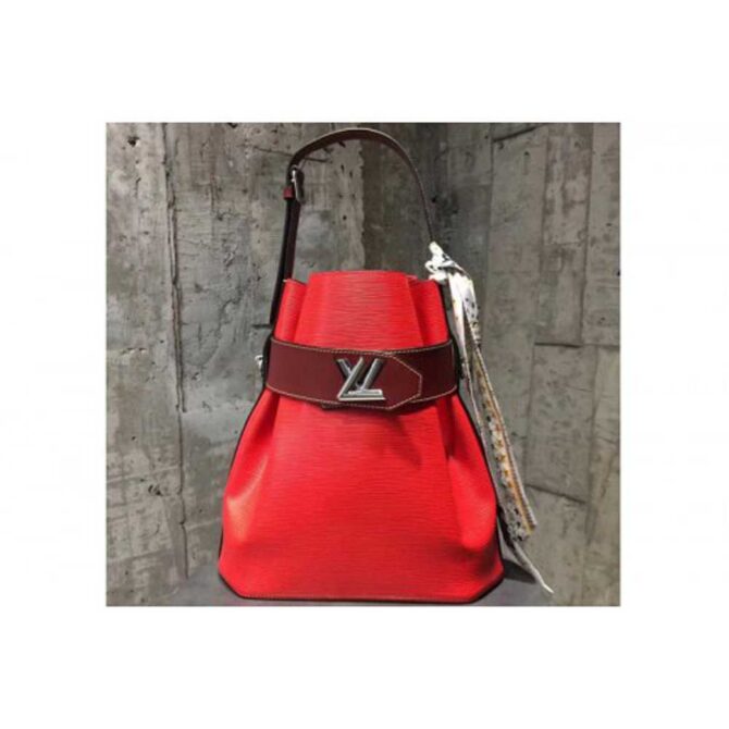 Louis Vuitton Replica M55188 Epi Leather Bucket Bag Red