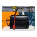 Louis Vuitton Replica M55215 LV Replica Cluny BB handbags Black Epi Leather