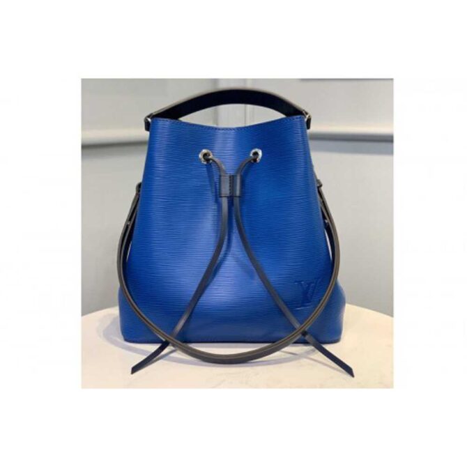 Louis Vuitton Replica M55935 LV Replica NeoNoe MM bucket bag In Blue Epi Leather