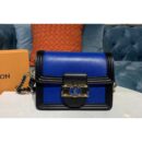 Louis Vuitton Replica M55964 LV Replica Mini Dauphine Handbags in Blue Epi leather
