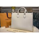 Louis Vuitton Replica M56081 LV Replica Onthego GM tote bag in White Epi Leather