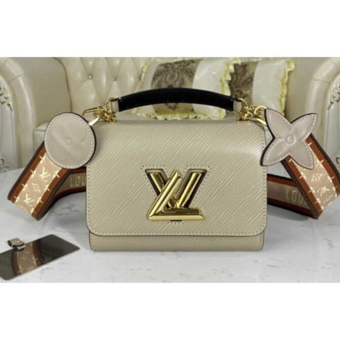 Louis Vuitton Replica M57063 LV Replica Twist Mini handbag Gray Epi leather
