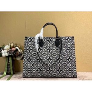 Louis Vuitton Replica M57207 LV Replica Since 1854 Onthego GM tote bag in Gray Jacquard Since 1854 textile