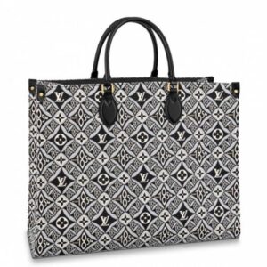 Louis Vuitton Replica M57207 LV Replica Since 1854 Onthego GM tote bag in Gray Jacquard Since 1854 textile