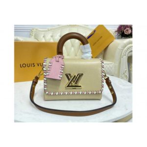 Louis Vuitton Replica M57318 LV Replica Twist MM handbag In Beige Epi Leather