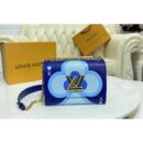 Louis Vuitton Replica M57460 LV Replica Game On Twist PM chain handbag in Blue Transformed epi leather