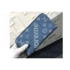 Louis Vuitton Replica M60017 LV Replica Monogram Denim Zippy Wallet Blue