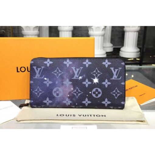 Louis Vuitton Replica M60017 LV Replica Zippy Wallets Monogram Galaxy Canvas