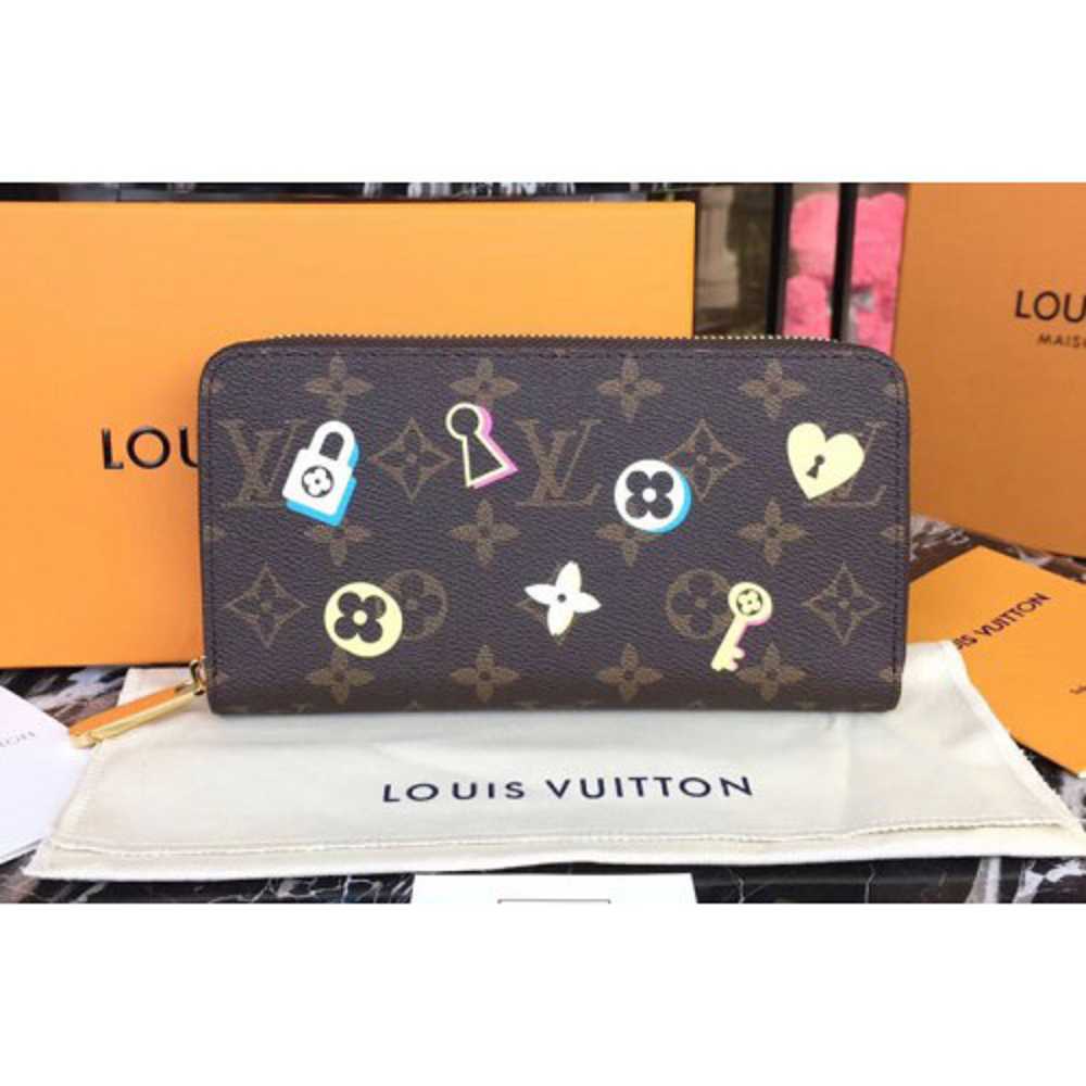 Louis Vuitton Replica M60017 My LV Replica World Tour Monogram Canvas Zippy Wallet