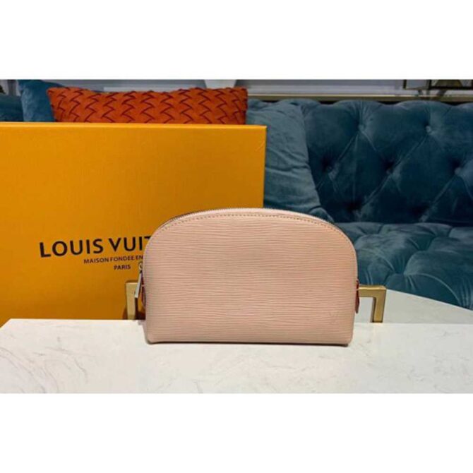 Louis Vuitton Replica M60024 LV Replica Cosmetic Pouch PM Bags Pink Epi Leather