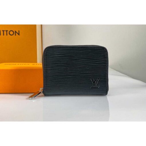 Louis Vuitton Replica M60152 LV Replica Zippy coin purse in Black Epi Leather