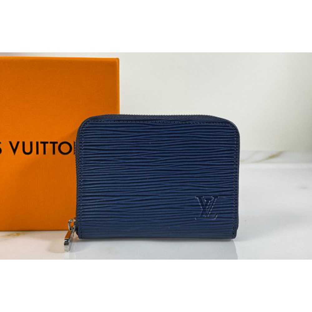 Louis Vuitton Replica M60152 LV Replica Zippy coin purse in Blue Epi Leather