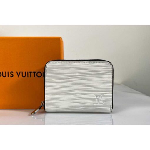 Louis Vuitton Replica M60152 LV Replica Zippy coin purse in White Epi Leather