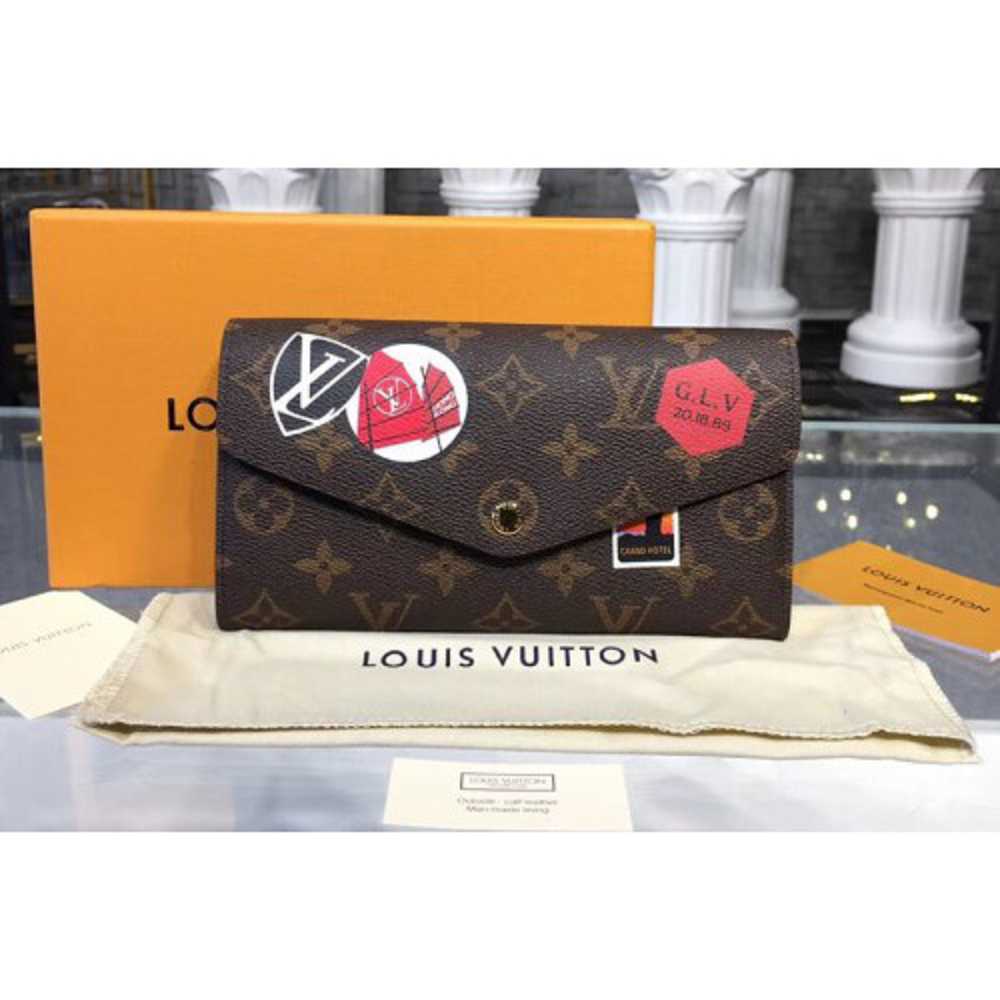 Louis Vuitton Replica M60531 LV Replica Monogram Canvas Sarah Wallet