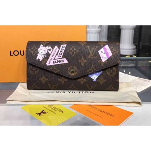 Louis Vuitton Replica M60531 LV Replica Sarah Wallet MY LV Replica World Tour Monogram Canvas Wallet