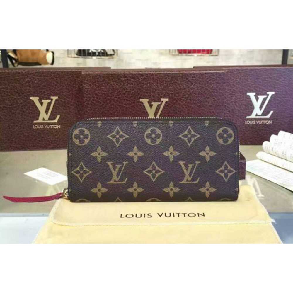 Louis Vuitton Replica M60742 Clemence Wallet Monogram Canvas