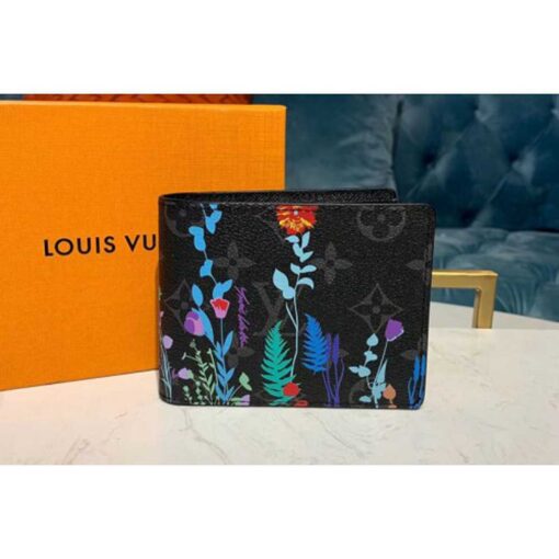 Louis Vuitton Replica M60895 LV Replica Multiple Wallet Monogram Eclipse Canvas