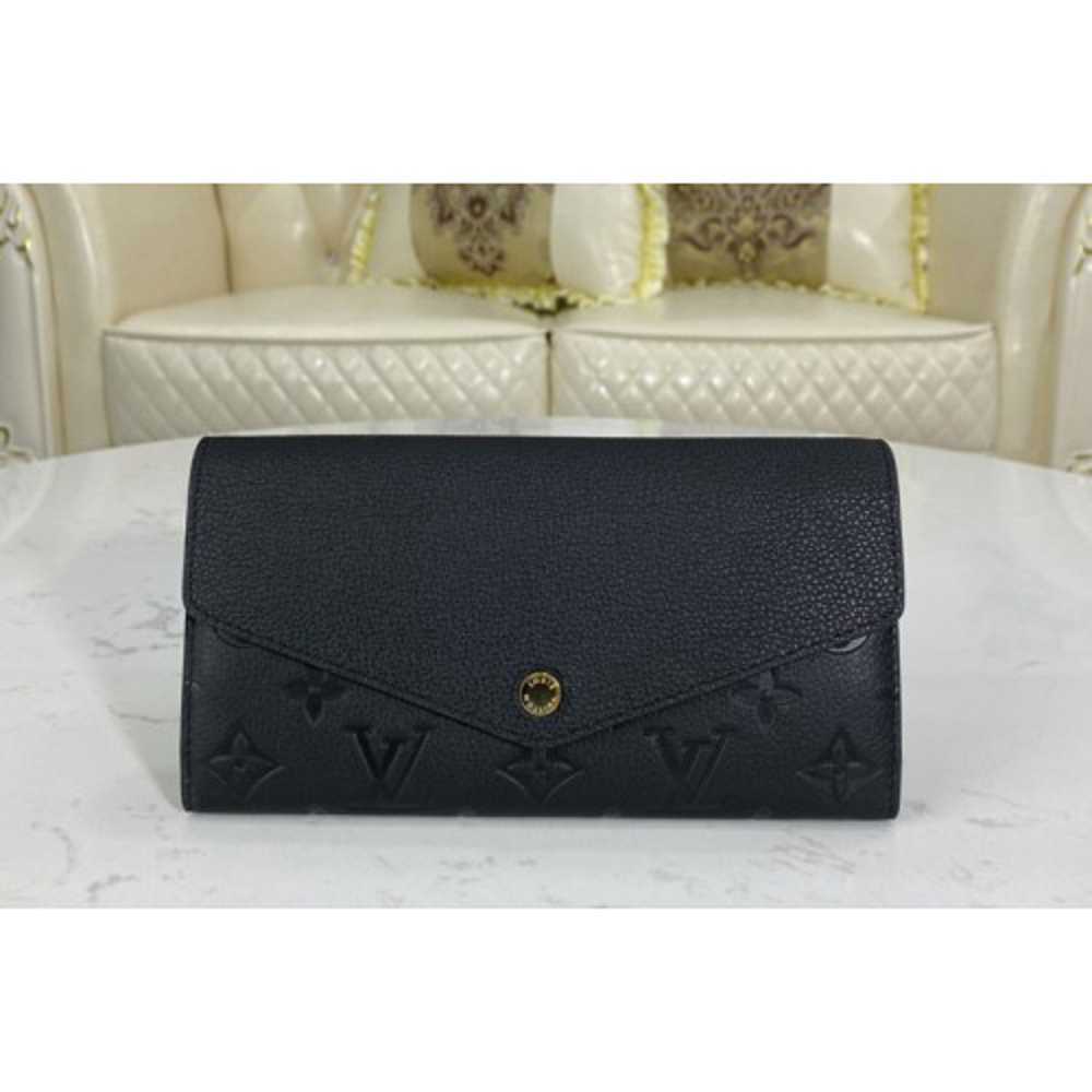 Louis Vuitton Replica M61182 LV Replica Sarah wallet Black Monogram Empreinte leather