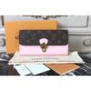 Louis Vuitton Replica M61719 Cherrywood Wallet Patent Leather With Monogram canvas Pink
