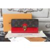 Louis Vuitton Replica M61719 Cherrywood Wallet Patent Leather With Monogram canvas Red