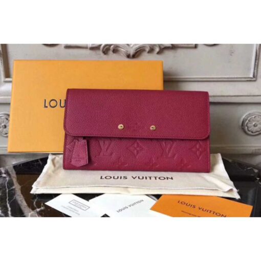 Louis Vuitton Replica M61833 Pont-neuf Wallet Monogram Empreinte Cherry