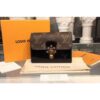 Louis Vuitton Replica M61912 LV Replica Cherrywood Compact Wallet Patent Leather Black