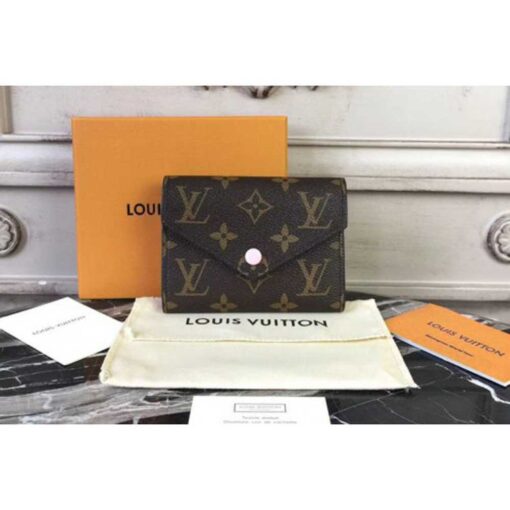 Louis Vuitton Replica M62360 Monogram Canvas Victorine Wallet Pink