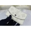 Louis Vuitton Replica M62542 LV Replica iris compact wallet in White Mahina leather