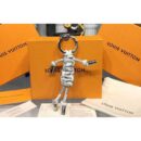 Louis Vuitton Replica M62883 LV Replica MR Louis Bag Charm And Key Holder Damier Azur Canvas