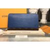 Louis Vuitton Replica M62930 LV Replica Zippy Organizer Wallets Epi Leather Blue