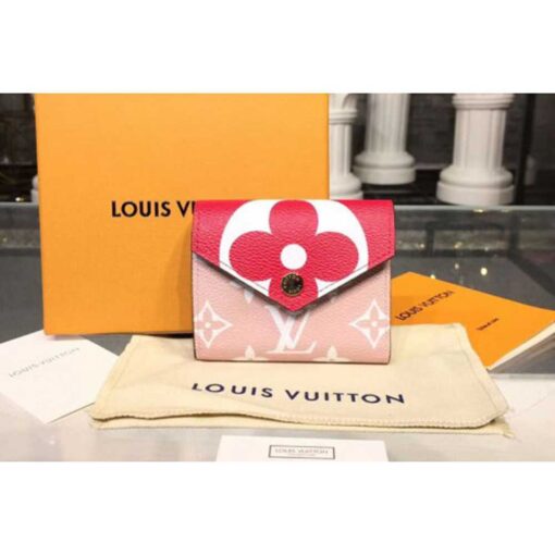 Louis Vuitton Replica M62933 LV Replica Zoe Wallet Calf Leather Pink