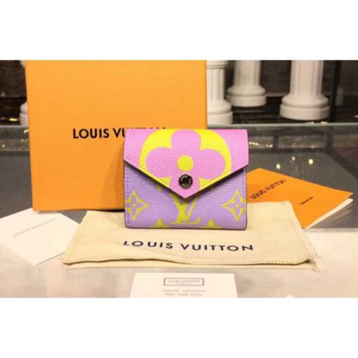 Louis Vuitton Replica M62933 LV Replica Zoe Wallet Calf Leather Purple