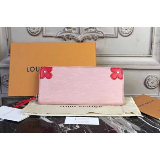 Louis Vuitton Replica M62967 Clémence wallet Epi leather Pink