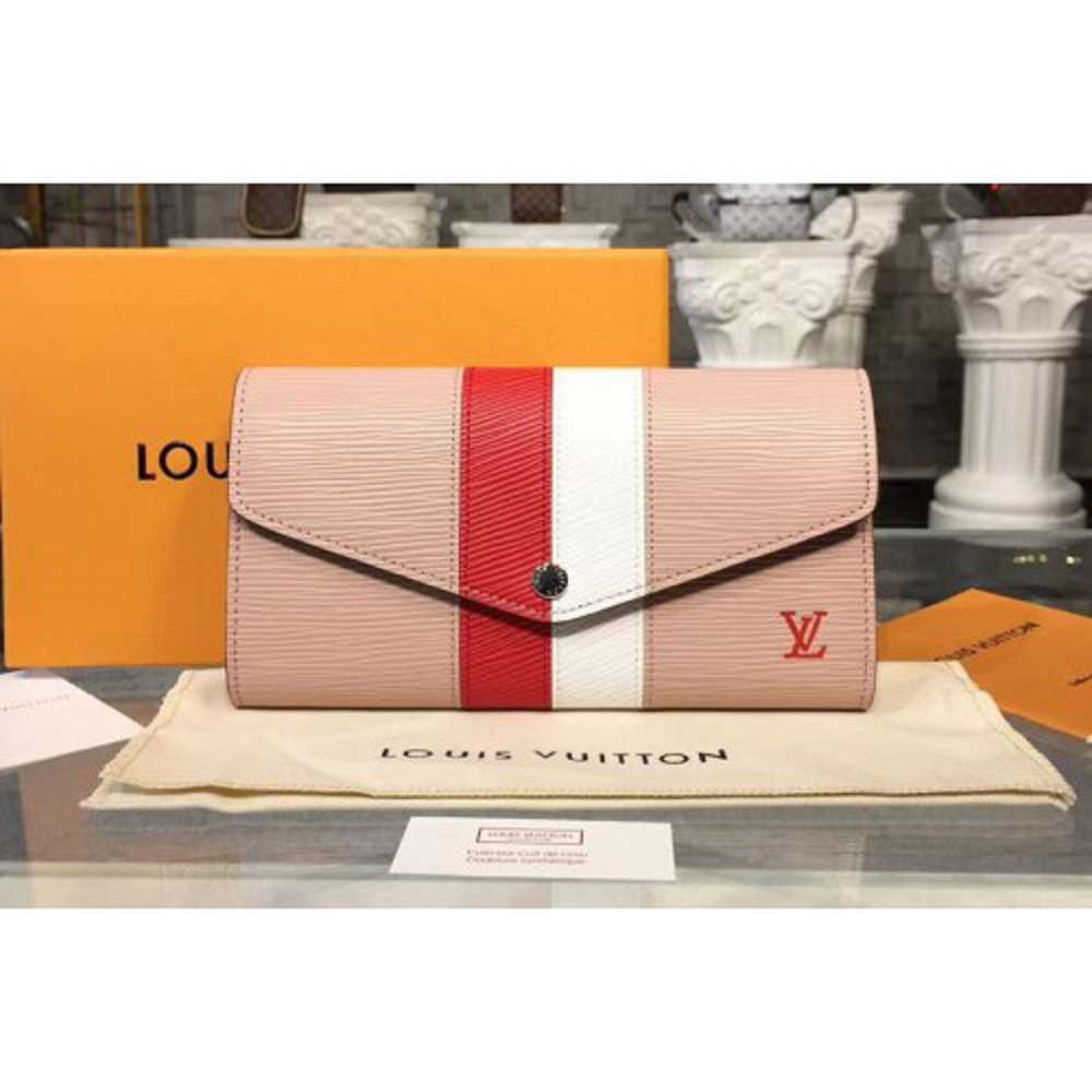 Louis Vuitton Replica M62986 LV Replica Sarah Wallet Epi Leather Pink