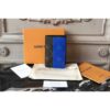 Louis Vuitton Replica M63021 Pocket Organizer Monogram Blue canvas Wallets
