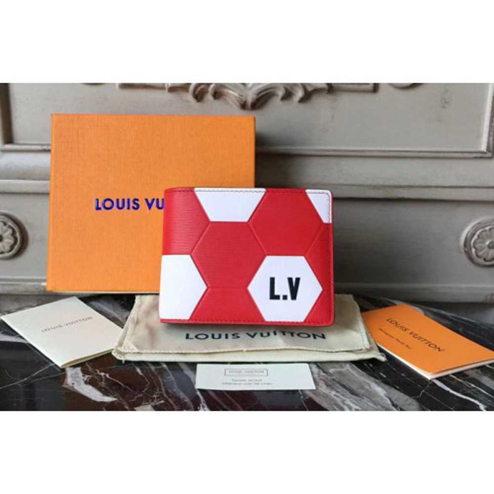 Louis Vuitton Replica M63228 Fifa World Cup 2018 Epi Leather Wallets Red