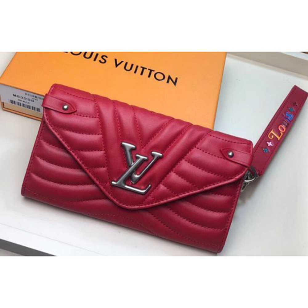Louis Vuitton Replica M63299 LV Replica New Wave Long Wallet Red